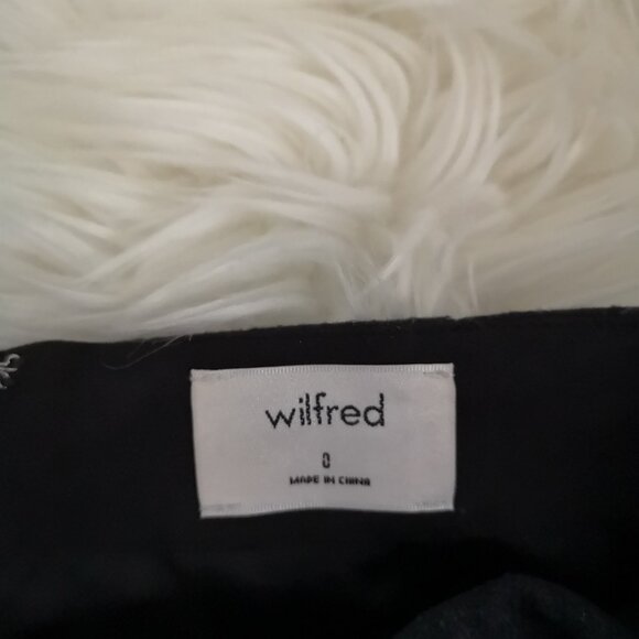 Aritzia Dorine Wrap Front Skirt in Black/Grey Checked - Size 0 - Picture 5 of 6